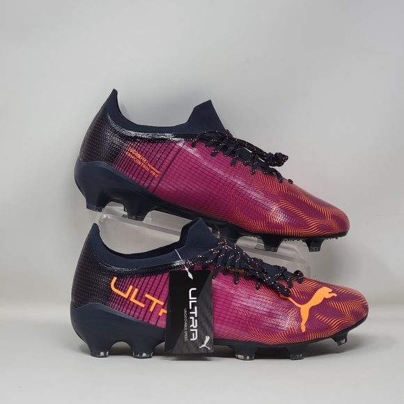 PUMA ULTRA 2.4 FG / AG SIZE 11.5 US SOCCER CLEATS MENS PURPLE STYLE 106698-03 - Picture 1 of 12